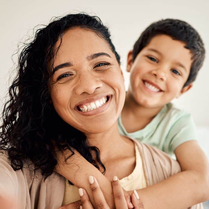 Mother-son-healthy-smiles-happy Dental fillings